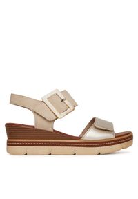 Remonte Sandały D2L53-60 Beżowy. Kolor: beżowy. Materiał: skóra #1