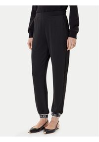 Liu Jo Sport Spodnie materiałowe TF5284 J4747 Czarny Regular Fit. Kolor: czarny. Materiał: syntetyk. Styl: sportowy
