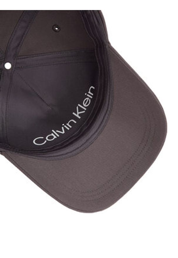 Calvin Klein Czapka z daszkiem Bombed Metal K50K512349 Szary. Kolor: szary. Materiał: bawełna, materiał