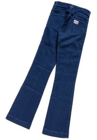 Wrangler - DAMSKIE SPODNIE JEANSOWE WRANGLER FLARE RINSEWASH W23361023. Stan: podwyższony. Wzór: jednolity. Styl: vintage #3