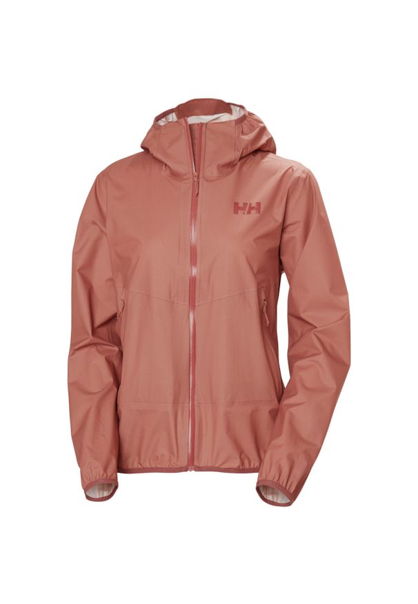 Kurtka przeciwdeszczowa damska Helly Hansen Verglas Fastpack. Kolor: brązowy. Sport: turystyka piesza