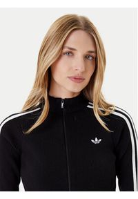 Adidas - adidas Bluza adicolor 3-Stripes JY2597 Czarny Slim Fit. Kolor: czarny. Materiał: wiskoza #5