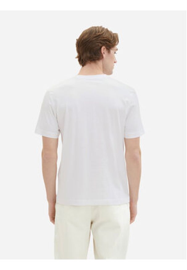 Tom Tailor Komplet 2 t-shirtów 1037741 Biały Regular Fit. Kolor: biały. Materiał: bawełna