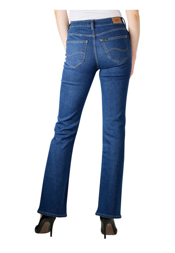 Lee - LEE BREESE BOOT DAMSKIE SPODNIE JEANSOWE DARK ASPEN L31TQDAO 112139885