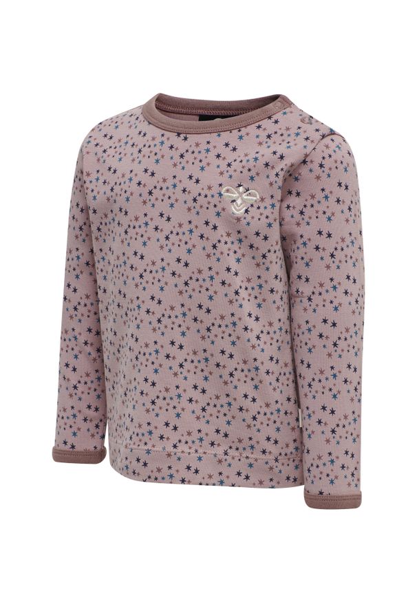 Koszulka z długim rękawem dla dziewczynki Hummel Star. Kolor: wielokolorowy, różowy, beżowy. Długość rękawa: długi rękaw. Długość: długie