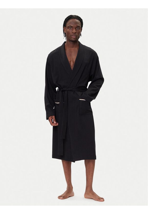 BOSS Szlafrok 50545943 Czarny. Kolor: czarny. Materiał: bawełna