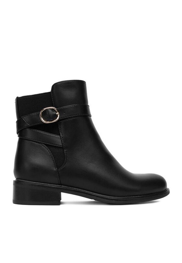 DeeZee Botki HX20207-287 Czarny. Kolor: czarny. Materiał: materiał