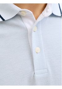 Jack & Jones Polo Paulos 12136668 Niebieski jasny Regular Fit. Typ kołnierza: polo. Kolor: niebieski. Materiał: bawełna #6