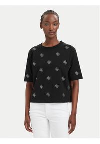 Guess T-Shirt V6GI18 K2985 Czarny Regular Fit. Kolor: czarny. Materiał: bawełna #1