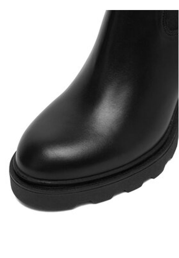 Badura Kozaki EO-BRINLEY-01 Czarny. Kolor: czarny. Materiał: zamsz, skóra