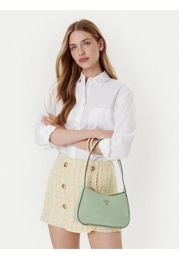 Guess Torebka Arnela HWNY94 96170 Zielony. Kolor: zielony. Materiał: skórzane