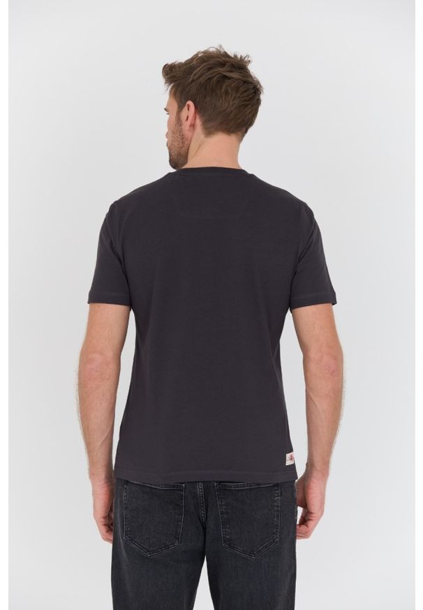 Aeronautica Militare - AERONAUTICA MILITARE Szary bawełniany męski t-shirt M.C., Rozmiar XXL. Kolor: szary. Materiał: bawełna