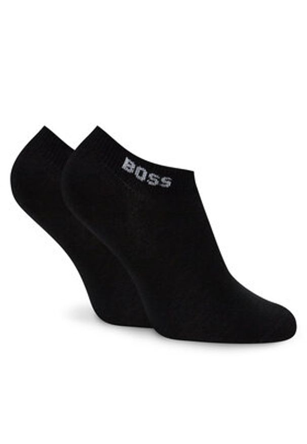 BOSS Zestaw 2 par niskich skarpet damskich 50502054 Czarny. Kolor: czarny. Materiał: bawełna, materiał