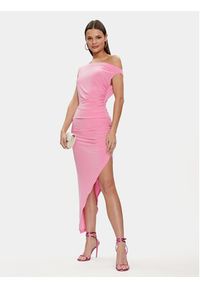 NORMA KAMALI Sukienka koktajlowa KK1233PL769966 Różowy Slim Fit. Kolor: różowy. Materiał: syntetyk. Styl: wizytowy #4