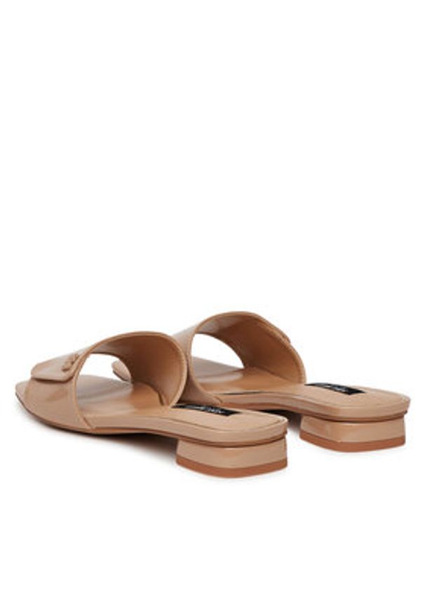 Nine West Klapki S4SH1847-01 Beżowy. Kolor: beżowy. Materiał: syntetyk, materiał