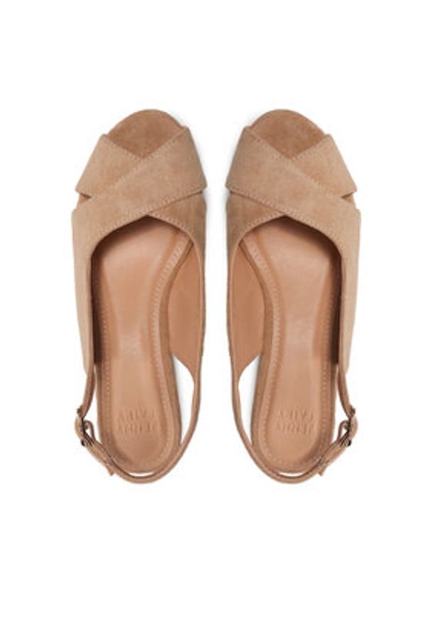 Jenny Fairy Espadryle TS5249-01 Beżowy. Kolor: beżowy. Materiał: materiał