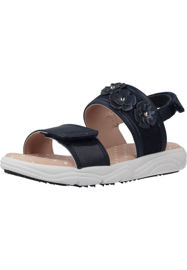 Sandały Geox Model J Sandal Deaphne Gir Kolor Niebieski. Kolor: niebieski. Materiał: syntetyk, skóra. Sezon: lato