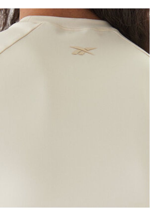 Reebok Koszulka techniczna Reebok x Ewa Chodakowska RK25614CCW Beżowy Slim Fit. Kolor: beżowy. Materiał: syntetyk