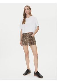 Vero Moda Szorty jeansowe Tess 10329962 Brązowy Regular Fit. Kolor: brązowy. Materiał: bawełna #3