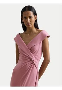 Lauren Ralph Lauren - LAUREN RALPH LAUREN Sukienka wieczorowa 253863940023 Różowy Slim Fit. Kolor: różowy. Materiał: syntetyk. Styl: wizytowy #4