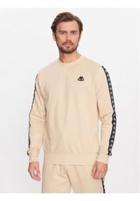 Kappa Bluza 313005 Brązowy Regular Fit. Kolor: brązowy. Materiał: bawełna
