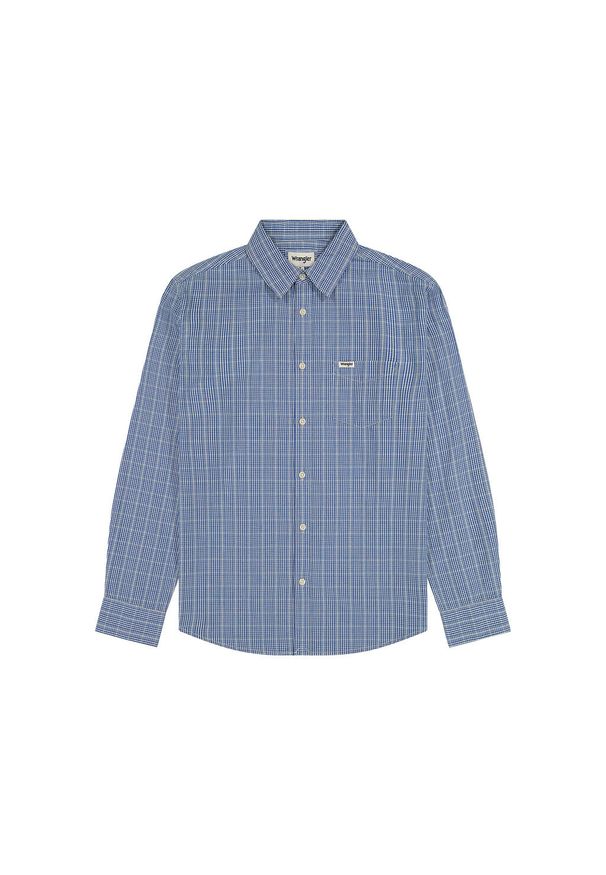 Wrangler - WRANGLER MĘSKA KOSZULA 1 PKT SHIRT BLUE 112357222 W5X2016849