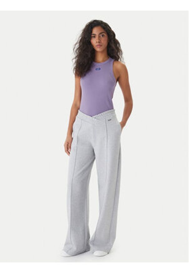 Hugo - HUGO Spodnie dresowe Nuasem_B 50563763 Szary Relaxed Fit. Kolor: szary. Materiał: bawełna