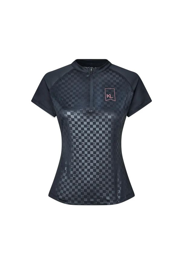 KINGSLAND - Koszulka treningowa do jeździectwa dla kobiet Kingsland KLMelanie. Kolor: niebieski. Sport: jeździectwo