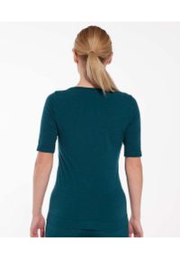 Koszulka damska z krótkim rękawem Brubeck JOGA MERINO. Kolor: zielony. Długość rękawa: krótki rękaw. Długość: krótkie. Sport: joga i pilates #2