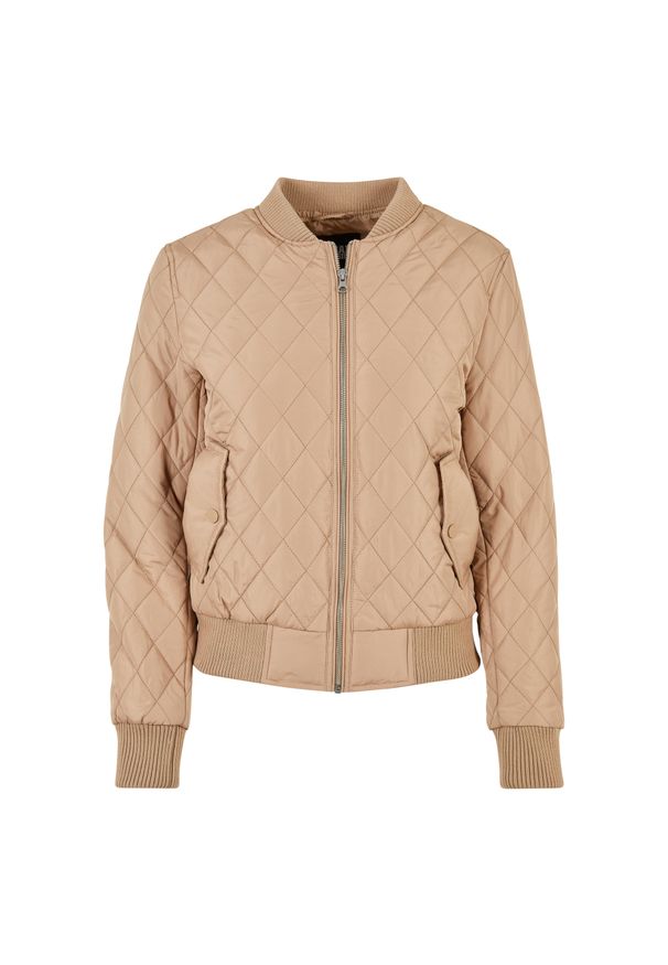 Damska nylonowa kurtka diamentowa Urban Classics GT. Kolor: beżowy. Materiał: nylon. Sezon: zima