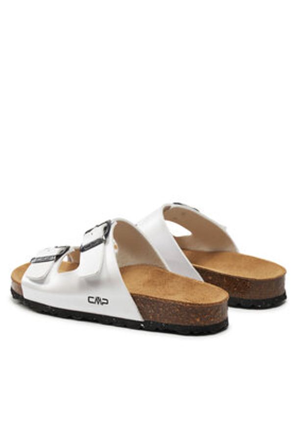 CMP Klapki Eco Thalitha Wmn Slipper 3Q91016 Biały. Kolor: biały. Materiał: skóra