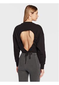 Calvin Klein Jeans Bluza J20J220705 Czarny Cropped Fit. Kolor: czarny. Materiał: bawełna #4