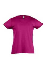 SOL'S - Koszulka Dziecięca Girlie Cherry. Kolor: różowy. Sport: joga i pilates