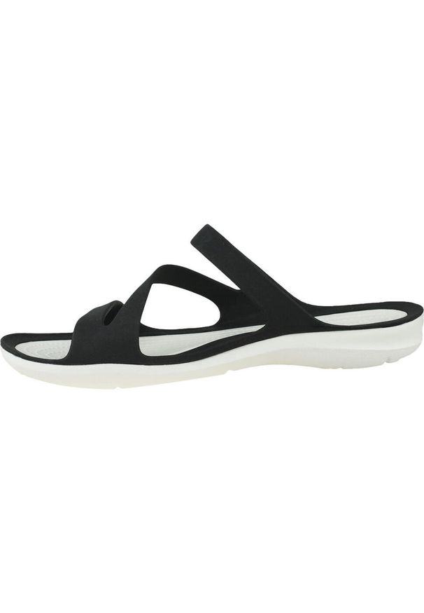 Buty do chodzenia damskie Crocs Swiftwater Sandal. Kolor: czarny. Materiał: guma, materiał, syntetyk