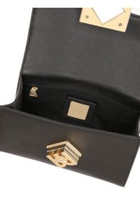 Kazar - Mała wizytowa torebka z zapięciem. Kolor: czarny. Materiał: skórzane. Styl: wizytowy. Rodzaj torebki: na ramię #7