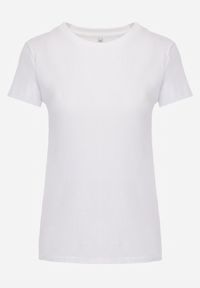 Renee - Biały T-shirt z Linii Basic Apoxis. Kolor: biały. Wzór: jednolity. Styl: elegancki #3