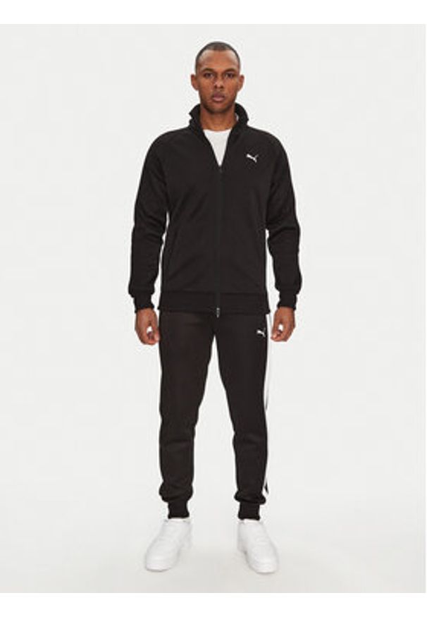 Puma Bluza T7 Always On 629587 Czarny Regular Fit. Kolor: czarny. Materiał: syntetyk, bawełna