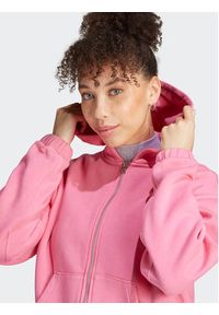 Adidas - adidas Bluza ALL SZN Fleece Washed IK4258 Różowy Loose Fit. Kolor: różowy. Materiał: bawełna
