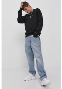Tommy Jeans - Bluza bawełniana. Okazja: na co dzień. Kolor: czarny. Materiał: bawełna. Wzór: aplikacja. Styl: casual #3