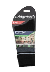 BRIDGEDALE - Skarpetki do turystyki męskie Bridgedale Everyday Ultra Lt Merino P Boot. Kolor: czarny, szary, wielokolorowy. Materiał: wełna. Sport: turystyka piesza