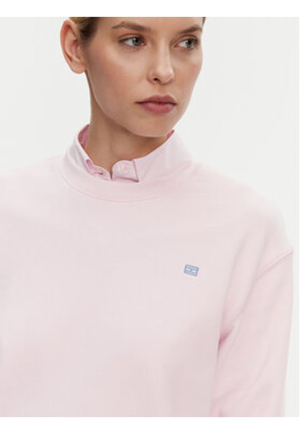 TOMMY HILFIGER - Tommy Hilfiger Bluza WW0WW45980 Różowy Regular Fit. Kolor: różowy. Materiał: bawełna
