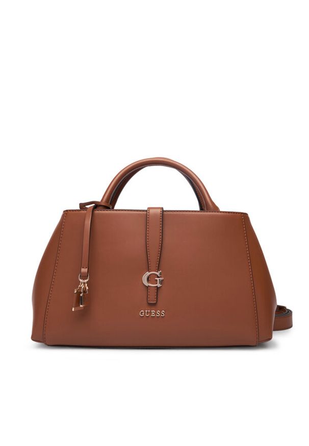 Guess Torebka Carrie HWVG98 96060 Brązowy. Kolor: brązowy. Materiał: skórzane