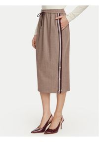 Liu Jo Sport Spódnica midi TF6151 T692A Brązowy jasny Regular Fit. Kolor: brązowy. Materiał: syntetyk. Styl: sportowy #1