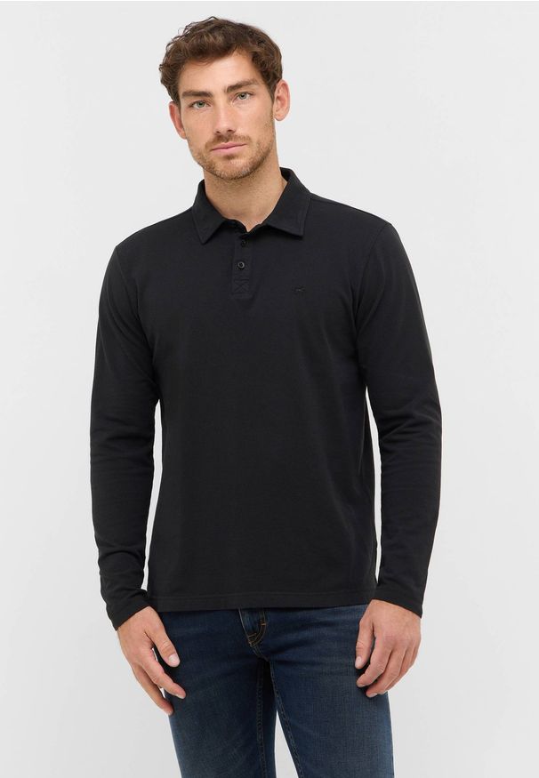 Męski Longsleeve Mustang Style Portis Jet Black 1016881 4188. Długość rękawa: długi rękaw