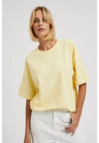 MOODO - Bluzka oversize żółta. Kolor: żółty #1
