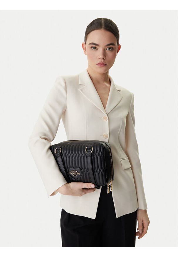 Love Moschino - LOVE MOSCHINO Torebka JC4034PP1OLJ0000 Czarny. Kolor: czarny. Materiał: skórzane