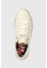 Wrangler tenisówki Java damskie kolor beżowy. Nosek buta: okrągły. Zapięcie: sznurówki. Kolor: beżowy. Materiał: materiał, guma. Obcas: na platformie #5
