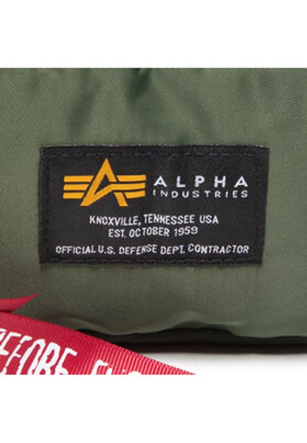 Alpha Industries Nerka Crew Waist Bag 196923 Zielony. Kolor: zielony. Materiał: materiał