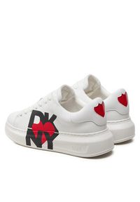 DKNY Sneakersy K2409681 Biały. Kolor: biały. Materiał: skóra