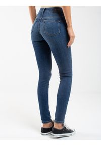 Big-Star - Jeansy damskie skinny granatowe Adela 512. Kolor: niebieski. Sezon: lato